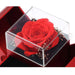 Preserved Real Red Rose With Hollow Clavicle Necklace - ''TO MY LOVE'',Jewelry Boxes with Necklace For Girlfriend/Wife/Mom Gifts - CLICK TIK