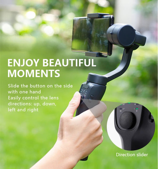 Professional 3 - Axis Handheld Gimbal Smartphone iPhone Mobile Stabilizer Anti Shake Video Recording & Sport Shooting Phone Holder - CLICK TIK