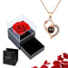 Projection necklace set with rose gift box I love you heart - shaped pendant jewelry Y2K - CLICK TIK