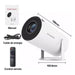 Projector HY300 PRO 4K Android 11 Dual Wifi6 260ANSI Allwinner H713 BT5.0 1080P 1280*720P Home Cinema Outdoor Projetor - CLICK TIK
