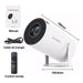 Projector HY300 PRO 4K Android 11 Dual Wifi6 260ANSI Allwinner H713 BT5.0 1080P 1280*720P Home Cinema Outdoor Projetor - CLICK TIK