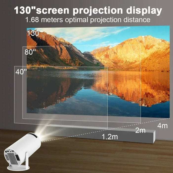 Projector HY300 PRO 4K Android 11 Dual Wifi6 260ANSI Allwinner H713 BT5.0 1080P 1280*720P Home Cinema Outdoor Projetor - CLICK TIK