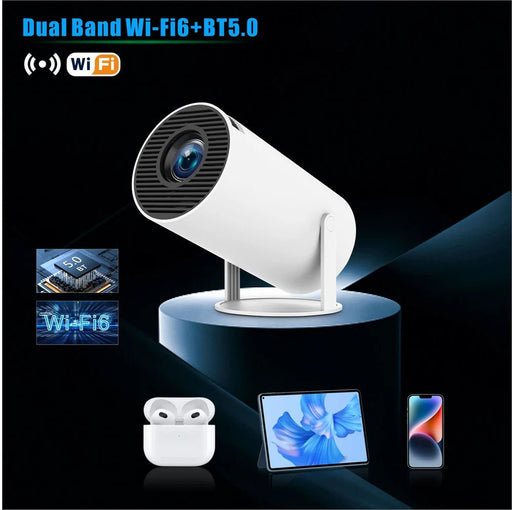 Projector HY300 PRO 4K Android 11 Dual Wifi6 260ANSI Allwinner H713 BT5.0 1280*720P Home Cinema Outdoor Projetor - CLICK TIK
