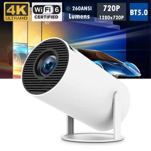 Projector HY300 PRO 4K Android 11 Dual Wifi6 260ANSI Allwinner H713 BT5.0 1280*720P Home Cinema Outdoor Projetor - CLICK TIK