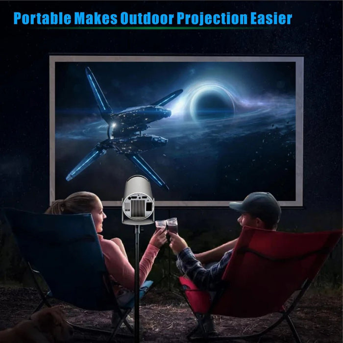 Projector HY300 PRO 4K Android 11 Dual Wifi6 260ANSI Allwinner H713 BT5.0 1280*720P Home Cinema Outdoor Projetor - CLICK TIK