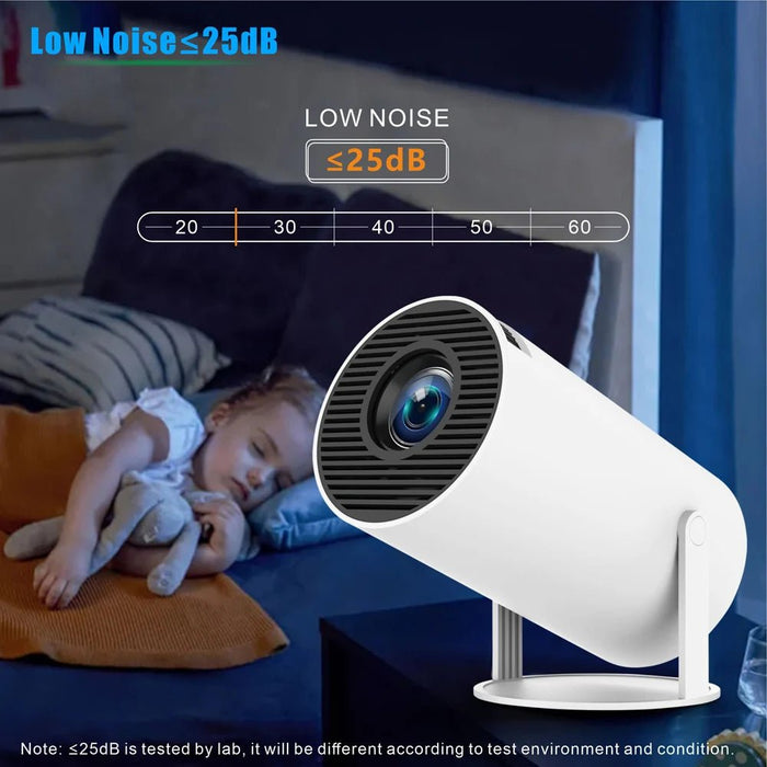 Projector HY300 PRO 4K Android 11 Dual Wifi6 260ANSI Allwinner H713 BT5.0 1280*720P Home Cinema Outdoor Projetor - CLICK TIK