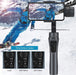QAML Gimbal Stabiliser F6 3 - Axis/R15 Single - Axis Mobile Gimbal for Xiaomi iPhone 14 Pro Max YouTube TikTok Vlog Video Recording - CLICK TIK