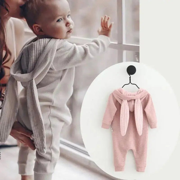 Rabbit Ear Hooded Baby Rompers - CLICK TIK