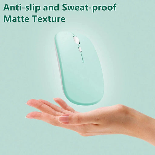 Rechargeable Bluetooth Mouse Wireless Dual Mode 5.2 Silent Computer gaming Ergonomic Mouse 2.4 USB for PC Laptops - CLICK TIK