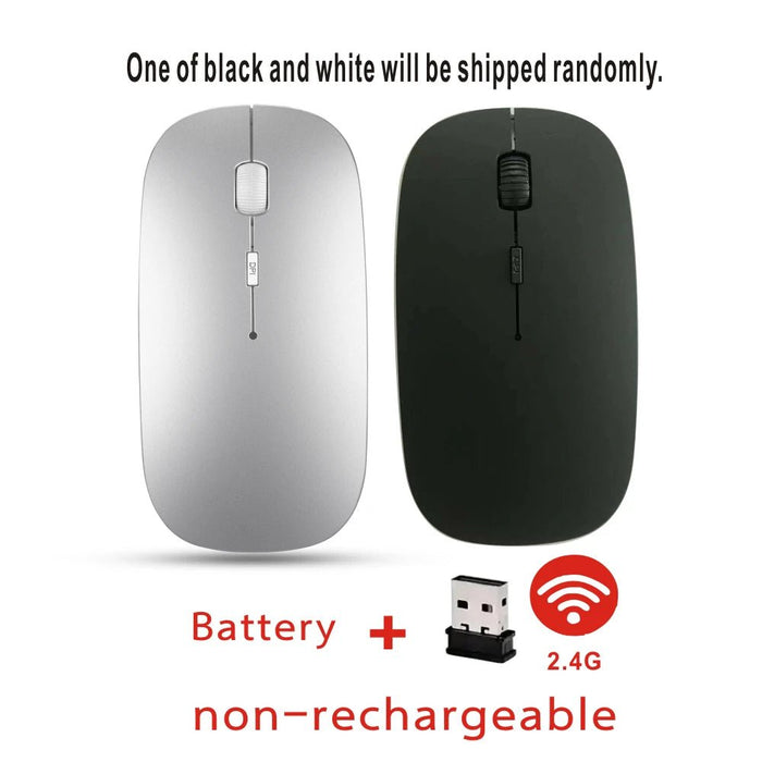 Rechargeable Bluetooth Mouse Wireless Dual Mode 5.2 Silent Computer gaming Ergonomic Mouse 2.4 USB for PC Laptops - CLICK TIK