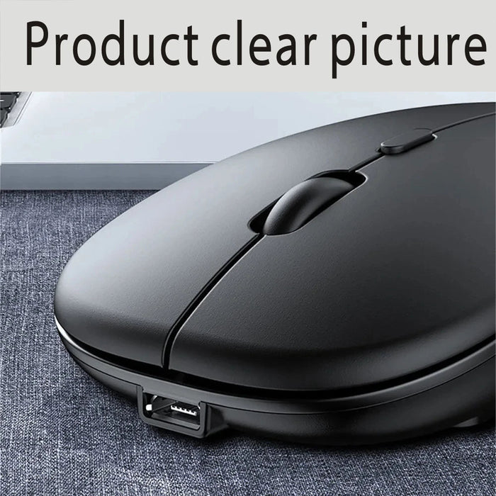 Rechargeable Bluetooth Mouse Wireless Dual Mode 5.2 Silent Computer gaming Ergonomic Mouse 2.4 USB for PC Laptops - CLICK TIK