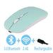 Rechargeable Bluetooth Mouse Wireless Dual Mode Electronics Silent Computer gaming Ergonomic Gamer 2.4 USB for PC Laptops - CLICK TIK