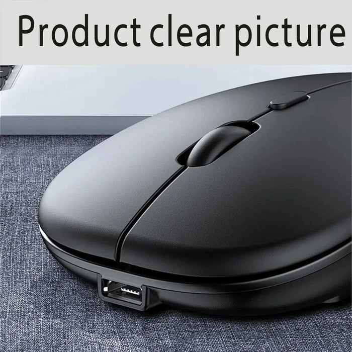 Rechargeable Bluetooth Mouse Wireless Dual Mode Electronics Silent Computer gaming Ergonomic Gamer 2.4 USB for PC Laptops - CLICK TIK