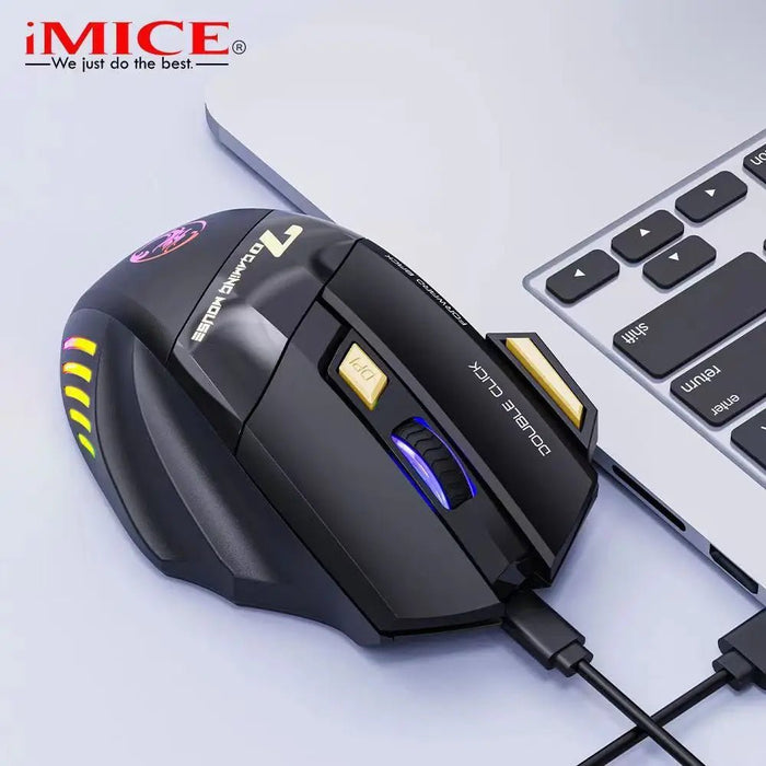 Rechargeable Bluetooth Mouse Wireless PC Gamer Mouse Computer Gaming Mouse Ergonomic Mause 5500 DPI Mice For Laptop Ipad - CLICK TIK