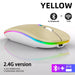 Rechargeable Bluetooth Wireless Mouse with 2.4GHz USB RGB 1600DPI Mouse for Computer Laptop Tablet PC Macbook Gaming Mouse Gamer - CLICK TIK