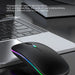 Rechargeable Bluetooth Wireless Mouse with 2.4GHz USB RGB 1600DPI Mouse for Computer Laptop Tablet PC Macbook Gaming Mouse Gamer - CLICK TIK