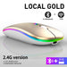 Rechargeable Bluetooth Wireless Mouse with 2.4GHz USB RGB 1600DPI Mouse for Computer Laptop Tablet PC Macbook Gaming Mouse Gamer - CLICK TIK