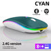 Rechargeable Bluetooth Wireless Mouse with 2.4GHz USB RGB 1600DPI Mouse for Computer Laptop Tablet PC Macbook Gaming Mouse Gamer - CLICK TIK