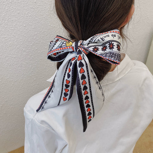 Robin Satin Elegant Hair Band Small Silk Scarf - CLICK TIK