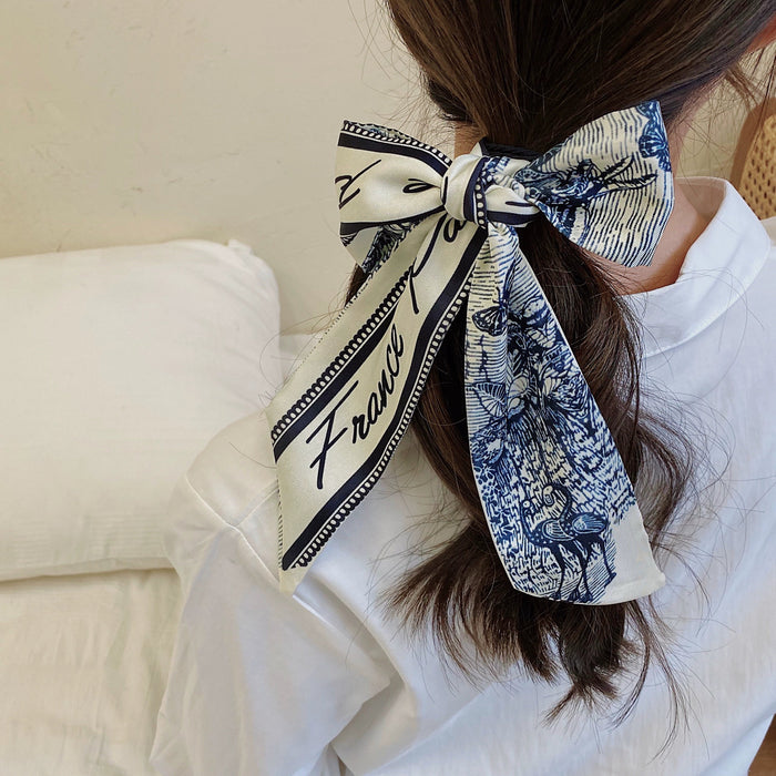 Robin Satin Elegant Hair Band Small Silk Scarf - CLICK TIK