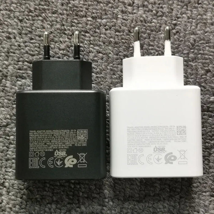 Samsung Fast Charger 45W PD Super Fast Charging Adapter For Galaxy Z Flip Fold 5 4 3 2 S20 S21 S22 S23 S24 Note 20 Ultra 10 Plus - CLICK TIK