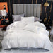 Satin Silk Bedding Set 3: Duvet Cover + Pillowcases Quilt Cover + Double Pillowcase - CLICK TIK