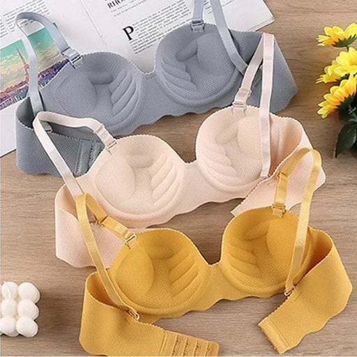 Sexy Bras Push Up Seamless Underwear Women Solid Color Wireless Lingerie Feamle One - pieces Gather Convertible Straps Brassiere - CLICK TIK