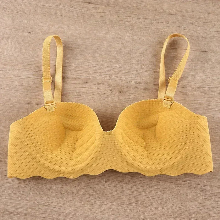 Sexy Bras Push Up Seamless Underwear Women Solid Color Wireless Lingerie Feamle One - pieces Gather Convertible Straps Brassiere - CLICK TIK