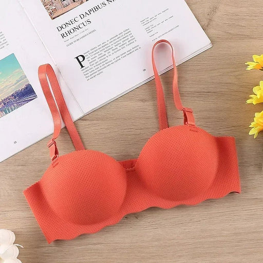 Sexy Bras Push Up Seamless Underwear Women Solid Color Wireless Lingerie Feamle One - pieces Gather Convertible Straps Brassiere - CLICK TIK