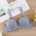 Sexy Bras Push Up Seamless Underwear Women Solid Color Wireless Lingerie Feamle One - pieces Gather Convertible Straps Brassiere - CLICK TIK