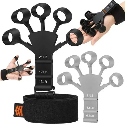 Silicone Grip Training and Exercise Finger Exercise Stretcher Hand Strengthener Arthritis Grip Trainer Hand Brush Expander Grips - CLICK TIK