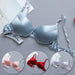 Silk bra 100% double - sided silk seamless underwear Women's thin style without steel ring breathable bra - CLICK TIK