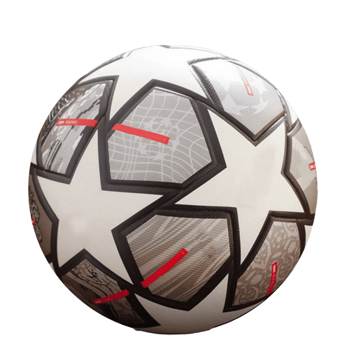 Soccer Ball Official Size 5 Three Layer Wear Rsistant Durable Soft PU Leather Seamless Football Team Match Group Train Game Play - CLICK TIK
