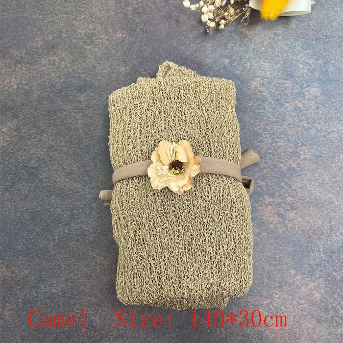 Soft Knit Stretchy Wraps Swaddle For Newborn Baby Photography Props Kids Receiving Blankets Cloth Accessories For Photo Shooting - CLICK TIK