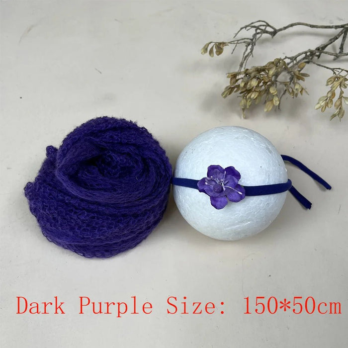 Soft Knit Stretchy Wraps Swaddle For Newborn Baby Photography Props Kids Receiving Blankets Cloth Accessories For Photo Shooting - CLICK TIK