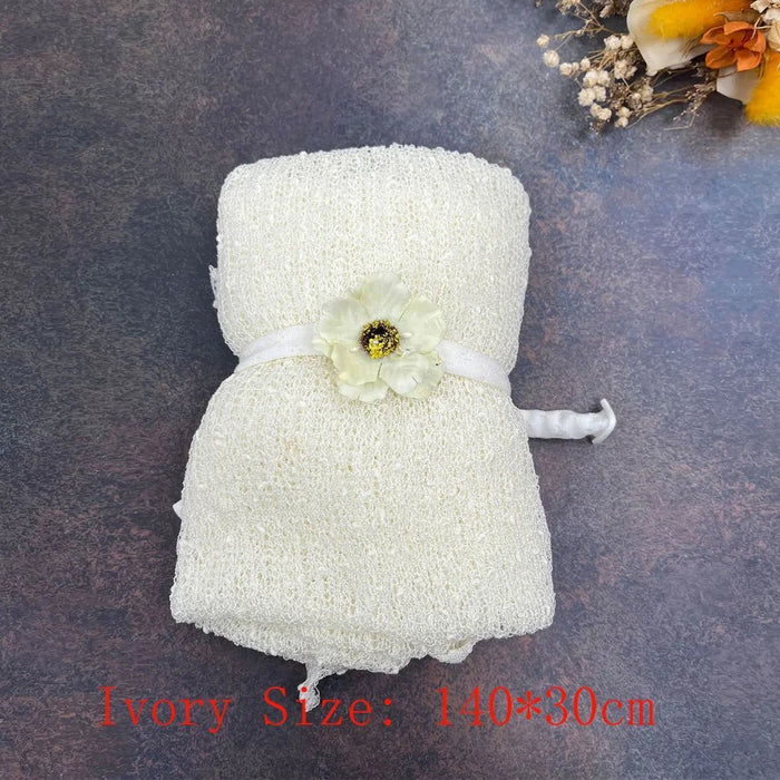 Soft Knit Stretchy Wraps Swaddle For Newborn Baby Photography Props Kids Receiving Blankets Cloth Accessories For Photo Shooting - CLICK TIK