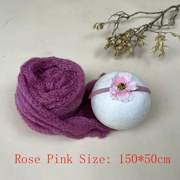 Soft Knit Stretchy Wraps Swaddle For Newborn Baby Photography Props Kids Receiving Blankets Cloth Accessories For Photo Shooting - CLICK TIK