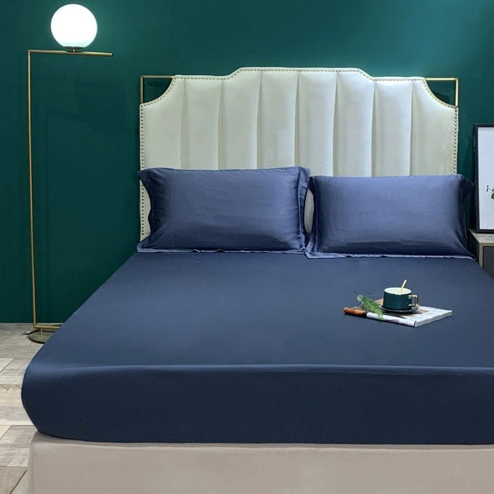 Special Offer Austria Import 80S Lanjing Tencel Satin Pillowcase 1.8M Fitted Sheet and Bed Sheet Simmons Protective Cover - CLICK TIK