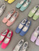 Square Toe Vintage Strap Satin Surface Mary Jane Shoes - CLICK TIK