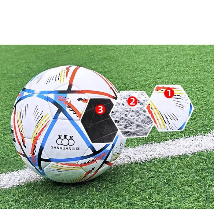 Standard Size 4 Size 5 Football Children Adults Indoor Outdoor Game Ball PU Adhesive Wear - resistance Anti - slip Soccer Ball - CLICK TIK