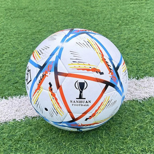 Standard Size 4 Size 5 Football Children Adults Indoor Outdoor Game Ball PU Adhesive Wear - resistance Anti - slip Soccer Ball - CLICK TIK