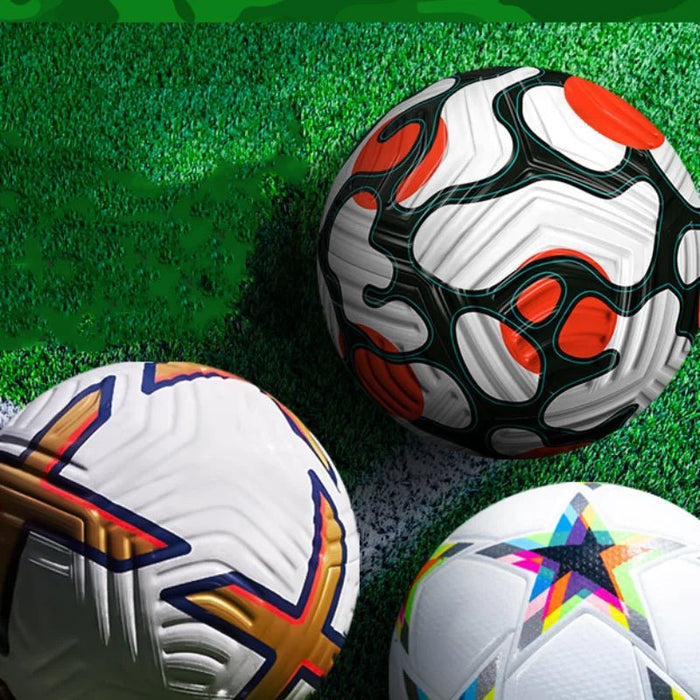 Standard Size 5 Soccer Ball PU Heat Bond Seamless Anti - leakage Football Adults Inoor Outdoor Grassland Training Match Soccer - CLICK TIK