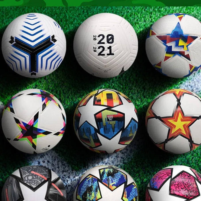 Standard Size 5 Soccer Ball PU Heat Bond Seamless Anti - leakage Football Adults Inoor Outdoor Grassland Training Match Soccer - CLICK TIK