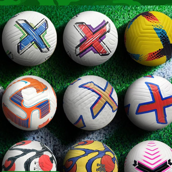 Standard Size 5 Soccer Ball PU Heat Bond Seamless Anti - leakage Football Adults Inoor Outdoor Grassland Training Match Soccer - CLICK TIK