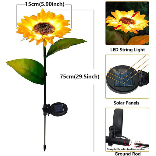 Sunflowers Solar Lawn Light - CLICK TIK