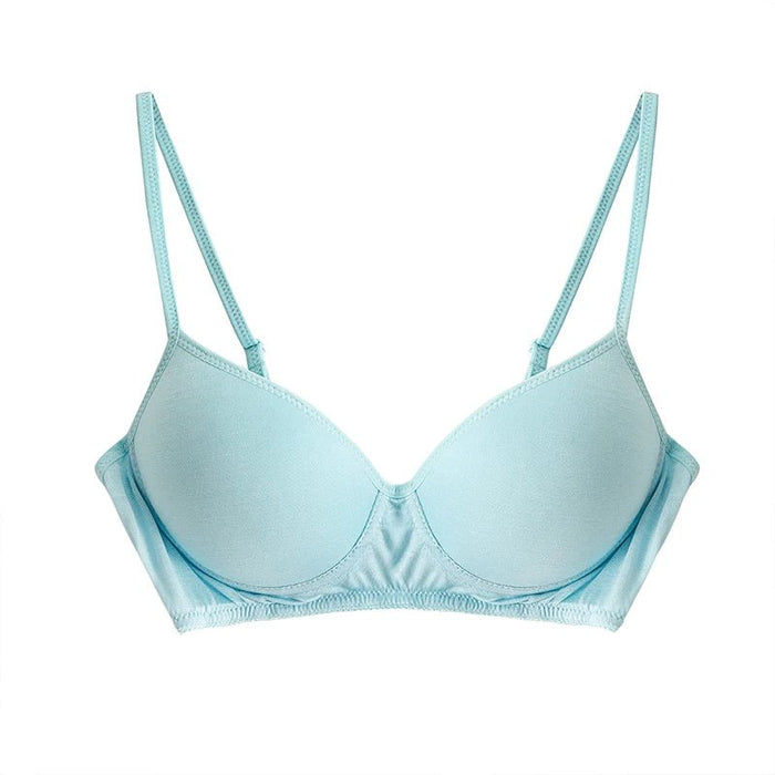 SuyaDream Women SILK Bras Wireless Bralette Seamless Bra invisible 100% REAL SILK Healthy Underwear - CLICK TIK
