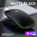 Tablet Phone Computer Bluetooth Wireless Mouse Charging Luminous 2.4G USB Wireless Mouse Portable Mouse - CLICK TIK