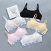 Teenagers Girls Lingerie Cotton Underwear Sets Kids Young Girls Training Bras Puberty Students Bra Vest Brassiere Panties 8 - 16Y - CLICK TIK