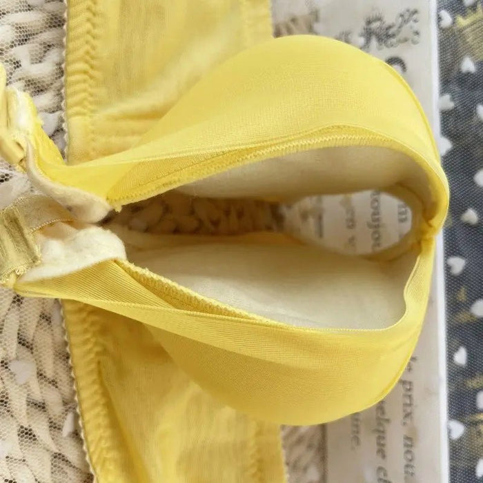 Thickened and extra thick 12CM small chest gathered bra without steel ring, bra with side breasts and sexy underwear - CLICK TIK