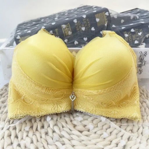 Thickened and extra thick 12CM small chest gathered bra without steel ring, bra with side breasts and sexy underwear - CLICK TIK